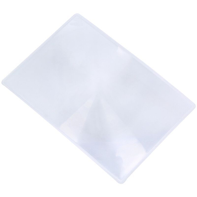 A4 forst&oslash;rrelsesglass PVC gjennomsiktig forst&oslash;rrelseslinse kredittkort bokmerke forst&oslash;rrelseslinse h&aring;ndholdt eldste forst&oslash;rrelsesglass med LED-lys helsides h&aring;ndfri forst&oslash;rrelsesglass