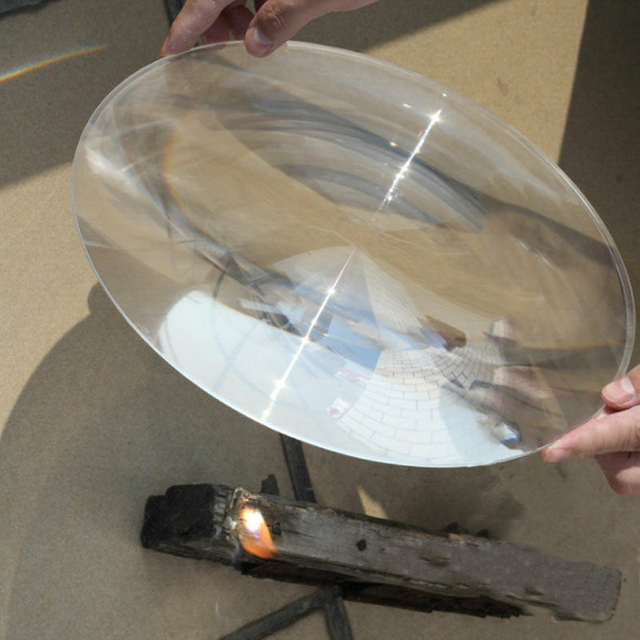 HW-F1000-2 PMMA Okrągły kształt Fresnel Solar Spot obiektyw o średnicy 1000 mm ogniskowej 1300 mm