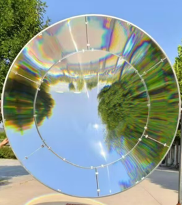 HW-F1800, diameter 2100 mm, st&oslash;rste PMMA rund form Fresnel Solar Spot Lens br&aelig;ndvidde 2100 mm temperatur kan n&aring; 2000 grader